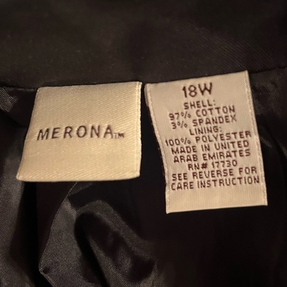 Merona Women’s Black Blazer Jacket – 18W - Picture 5 of 6